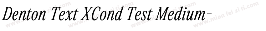 Denton Text XCond Test Medium字体转换